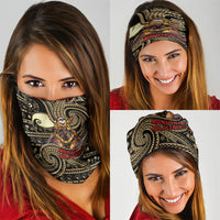 Niue Christmas Neck Gaiter Santa Riding Coconut Crab DT05 - Polynesian Pride