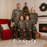 Niue Christmas Pajama Set Santa Riding Coconut Crab