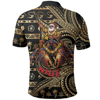 Niue Christmas Polo Shirt Santa Riding Coconut Crab