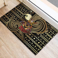 Niue Christmas Rubber Doormat Santa Riding Coconut Crab