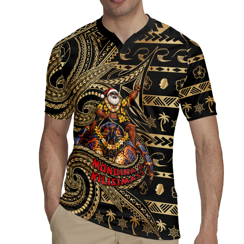 Niue Christmas Rugby Jersey Santa Riding Coconut Crab