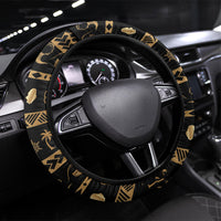 Niue Christmas Steering Wheel Cover Santa Riding Coconut Crab