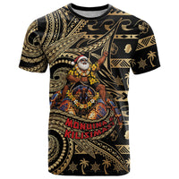 Niue Christmas T Shirt Santa Riding Coconut Crab