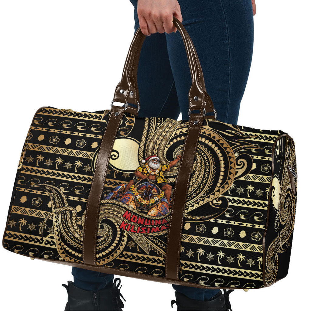 Niue Christmas Travel Bag Santa Riding Coconut Crab DT05 - Polynesian Pride