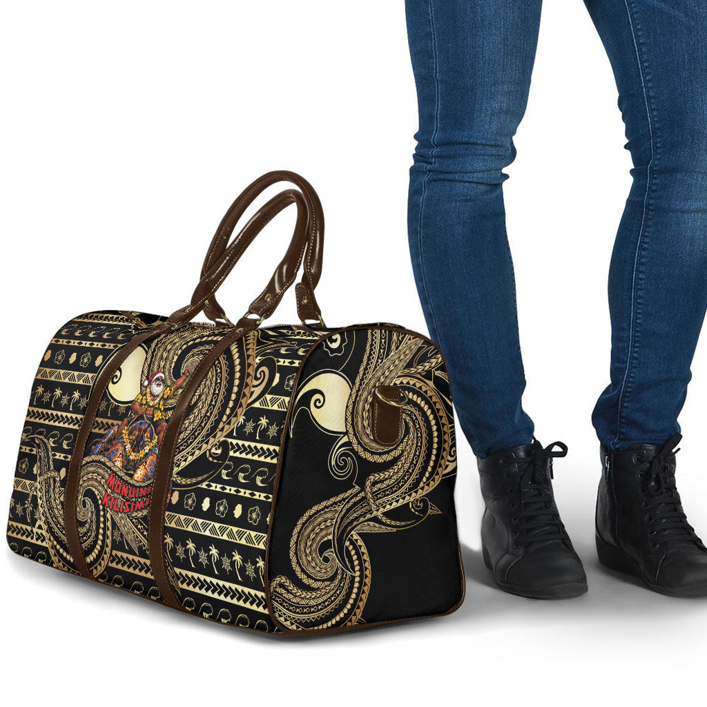 Niue Christmas Travel Bag Santa Riding Coconut Crab DT05 - Polynesian Pride