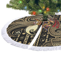 Niue Christmas Tree Skirt Santa Riding Coconut Crab