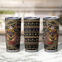 Niue Christmas Tumbler Cup Santa Riding Coconut Crab
