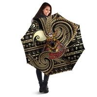 Niue Christmas Umbrella Santa Riding Coconut Crab DT05 - Polynesian Pride