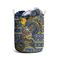 Tokelau Christmas Laundry Basket Santa Riding Sea Turtle DT05 - Polynesian Pride