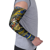 Tokelau Christmas Arm Sleeves Santa Riding Sea Turtle