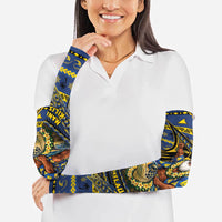 Tokelau Christmas Arm Sleeves Santa Riding Sea Turtle