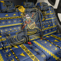 Tokelau Christmas Back Car Seat Cover Santa Riding Sea Turtle
