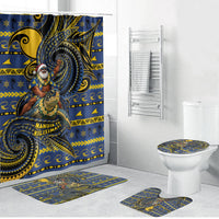 Tokelau Christmas Bathroom Set Santa Riding Sea Turtle