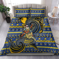 Tokelau Christmas Bedding Set Santa Riding Sea Turtle
