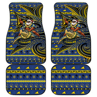 Tokelau Christmas Car Mats Santa Riding Sea Turtle DT05 - Polynesian Pride