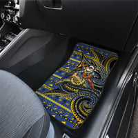 Tokelau Christmas Car Mats Santa Riding Sea Turtle DT05 - Polynesian Pride