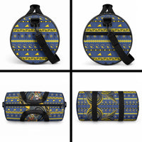 Tokelau Christmas Duffle Bag Santa Riding Sea Turtle