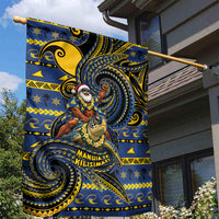 Tokelau Christmas Garden Flag Santa Riding Sea Turtle DT05 - Polynesian Pride