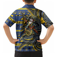Tokelau Christmas Hawaiian Shirt Santa Riding Sea Turtle DT05 - Polynesian Pride