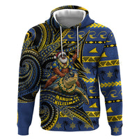 Tokelau Christmas Hoodie Santa Riding Sea Turtle