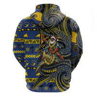 Tokelau Christmas Hoodie Santa Riding Sea Turtle