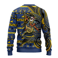 Tokelau Christmas Ugly Christmas Sweater Santa Riding Sea Turtle