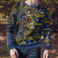 Tokelau Christmas Ugly Christmas Sweater Santa Riding Sea Turtle