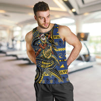 Tokelau Christmas Men Tank Top Santa Riding Sea Turtle