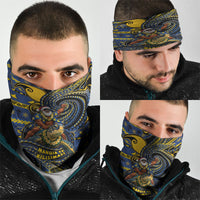 Tokelau Christmas Neck Gaiter Santa Riding Sea Turtle