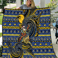Tokelau Christmas Quilt Santa Riding Sea Turtle