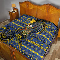 Tokelau Christmas Quilt Santa Riding Sea Turtle