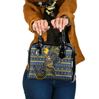 Tokelau Christmas Shoulder Handbag Santa Riding Sea Turtle DT05 One Size Navy - Polynesian Pride