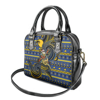Tokelau Christmas Shoulder Handbag Santa Riding Sea Turtle DT05 - Polynesian Pride