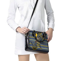 Tokelau Christmas Shoulder Handbag Santa Riding Sea Turtle DT05 - Polynesian Pride