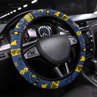 Tokelau Christmas Steering Wheel Cover Santa Riding Sea Turtle