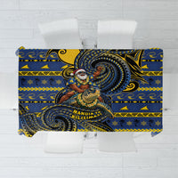 Tokelau Christmas Tablecloth Santa Riding Sea Turtle