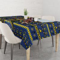 Tokelau Christmas Tablecloth Santa Riding Sea Turtle