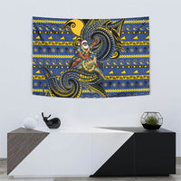 Tokelau Christmas Tapestry Santa Riding Sea Turtle DT05 - Polynesian Pride