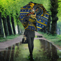 Tokelau Christmas Umbrella Santa Riding Sea Turtle