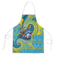 Tuvalu Christmas Apron Santa Riding Ocean Dolphin