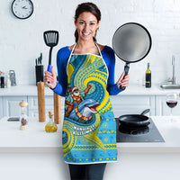 Tuvalu Christmas Apron Santa Riding Ocean Dolphin