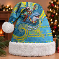 Tuvalu Christmas Santa Hat Santa Riding Ocean Dolphin