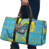 Tuvalu Christmas Travel Bag Santa Riding Ocean Dolphin DT05 - Polynesian Pride