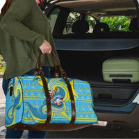 Tuvalu Christmas Travel Bag Santa Riding Ocean Dolphin DT05 - Polynesian Pride
