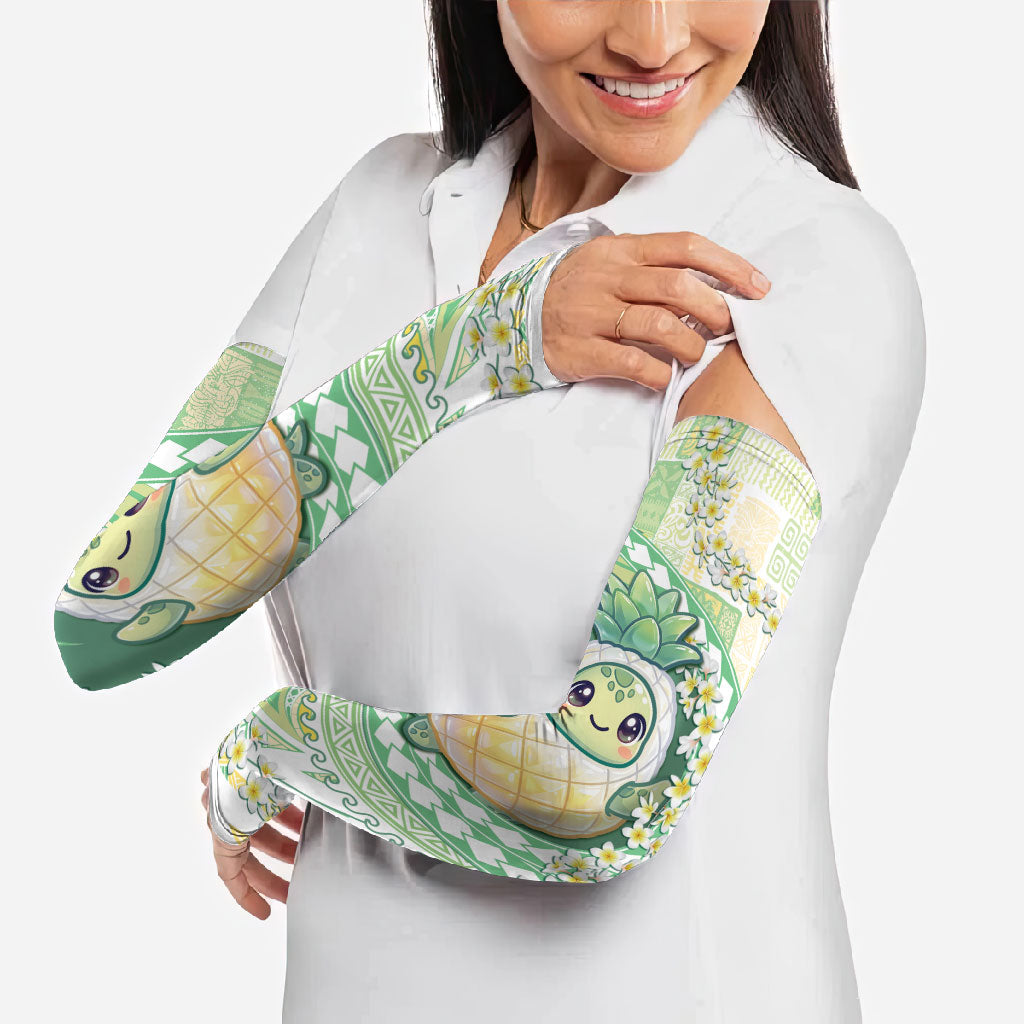 Hawaii Pineapple Arm Sleeves Cute Cosplay Turtle Plumeria Spiral DT05 - Polynesian Pride