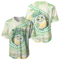 Hawaii Pineapple Baseball Jersey Cute Cosplay Turtle Plumeria Spiral DT05 - Polynesian Pride