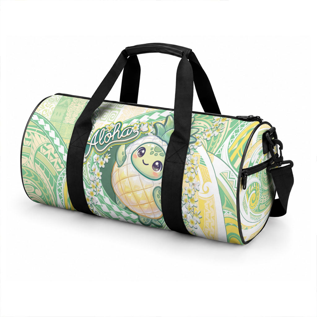 Hawaii Pineapple Duffle Bag Cute Cosplay Turtle Plumeria Spiral