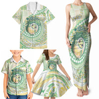 Hawaii Pineapple Family Matching Tank Maxi Dress and Hawaiian Shirt Cute Cosplay Turtle Plumeria Spiral DT05 - Polynesian Pride