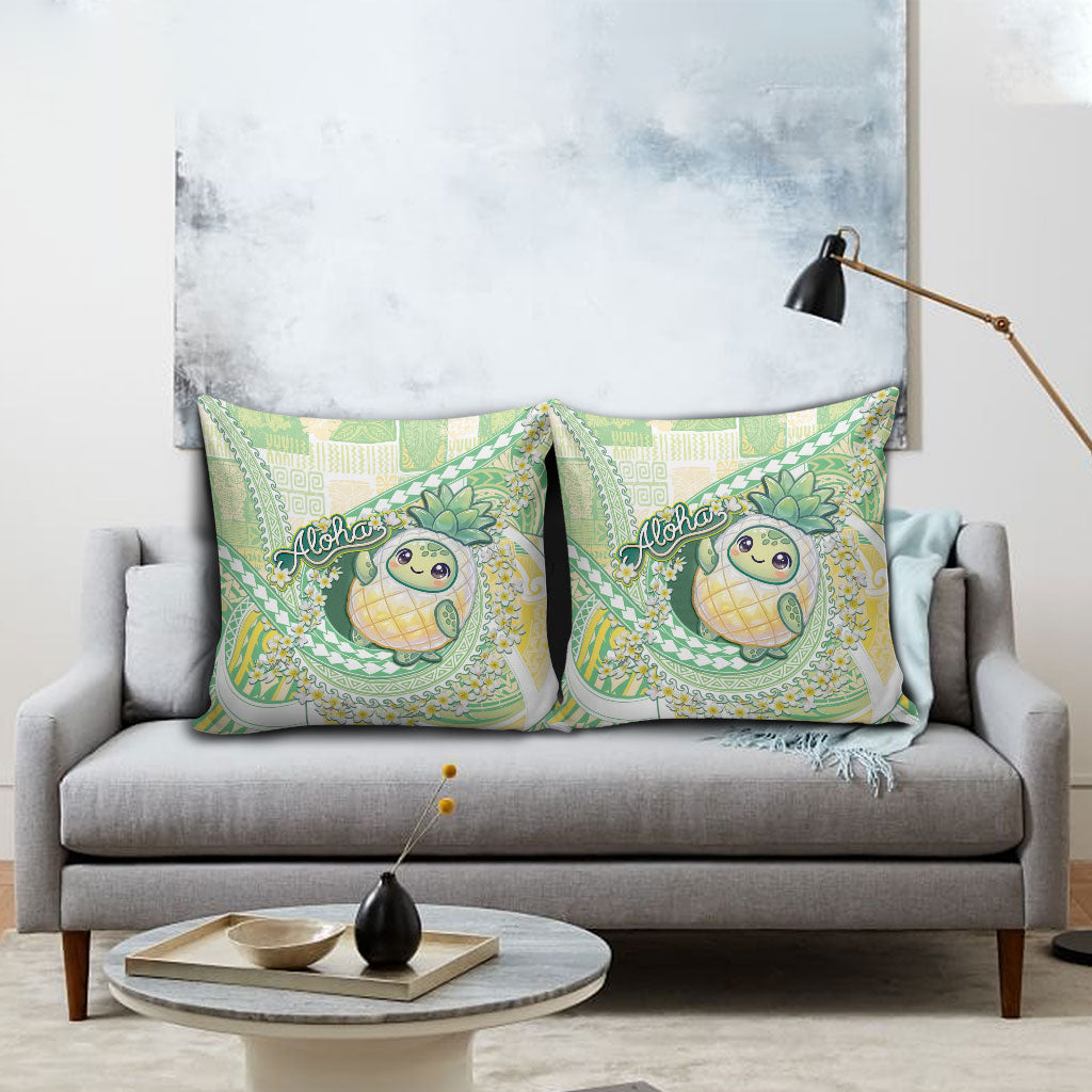 Hawaii Pineapple Pillow Cover Cute Cosplay Turtle Plumeria Spiral DT05 - Polynesian Pride