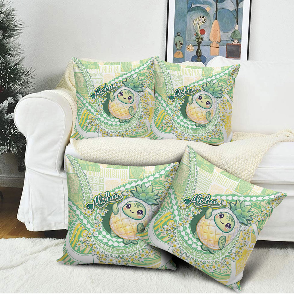 Hawaii Pineapple Pillow Cover Cute Cosplay Turtle Plumeria Spiral DT05 - Polynesian Pride